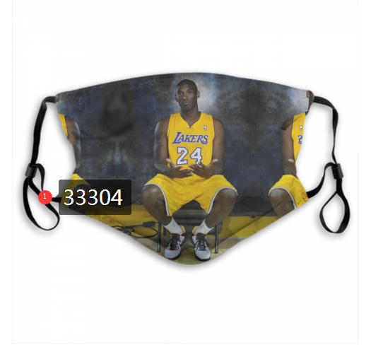 2021 NBA Los Angeles Lakers #24 kobe bryant 33304 Dust mask with filter->nba dust mask->Sports Accessory